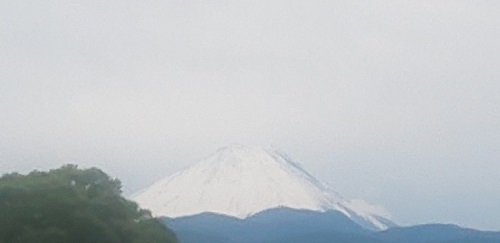 10月25日の朝の富士